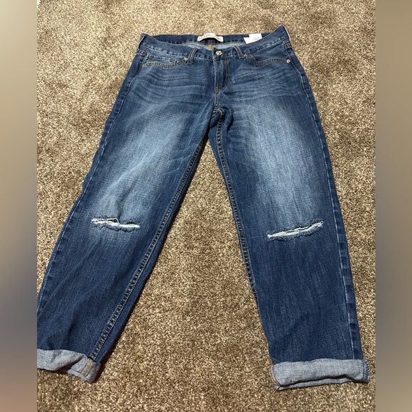 Abercrombie & Fitch blue Boyfriend Straight Leg Jeans - Picture 5 of 7